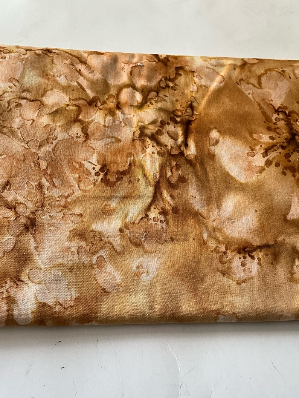 Quilting Sewing Crafting Fabric Tie-Dye Marble Tan Cream 2 Yards 44 wide Cotton